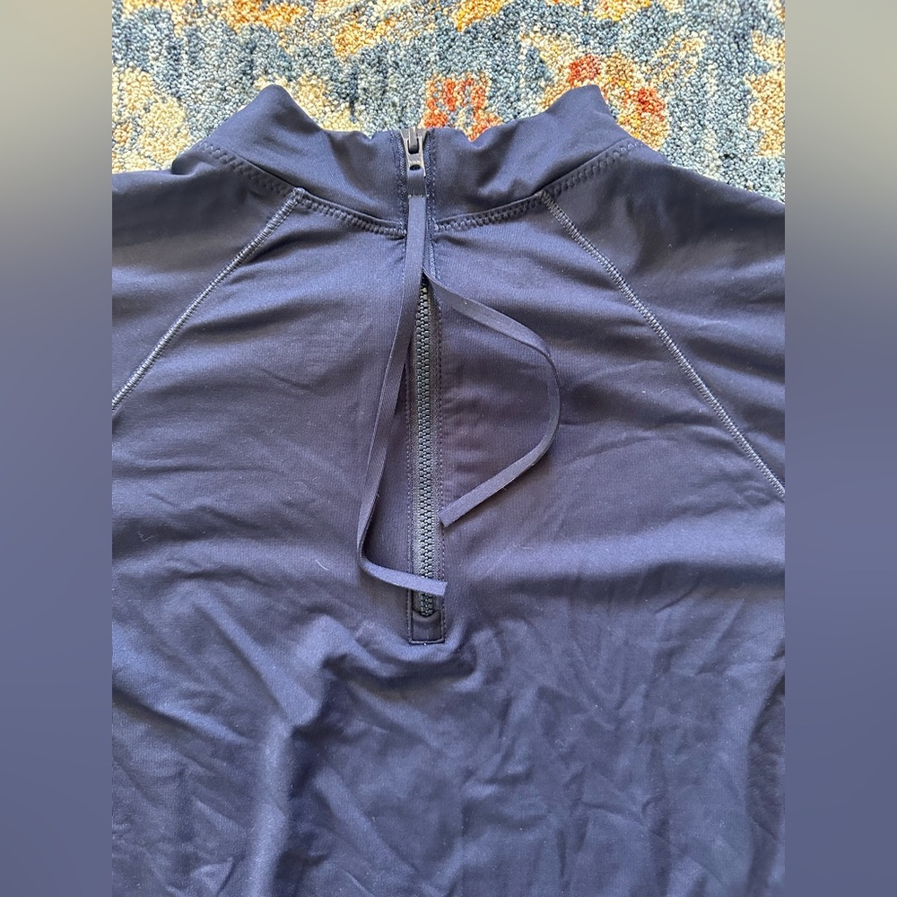 NWT Athleta womens north point rashguard navy blue size XL - Picture 5 of 6